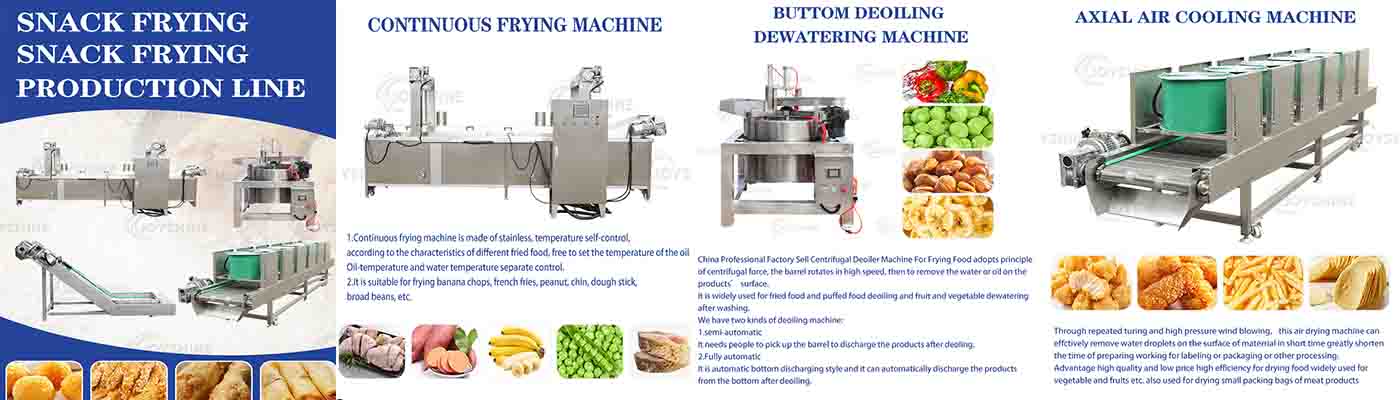 automatic snacks frying machine 