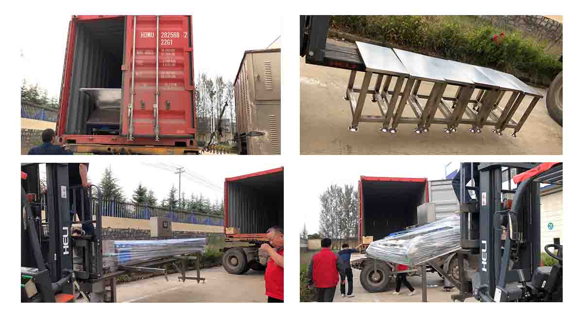 shipping of vegetable and fruit weighing line in Ecuador