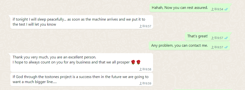 good feedback of potato chips making machine