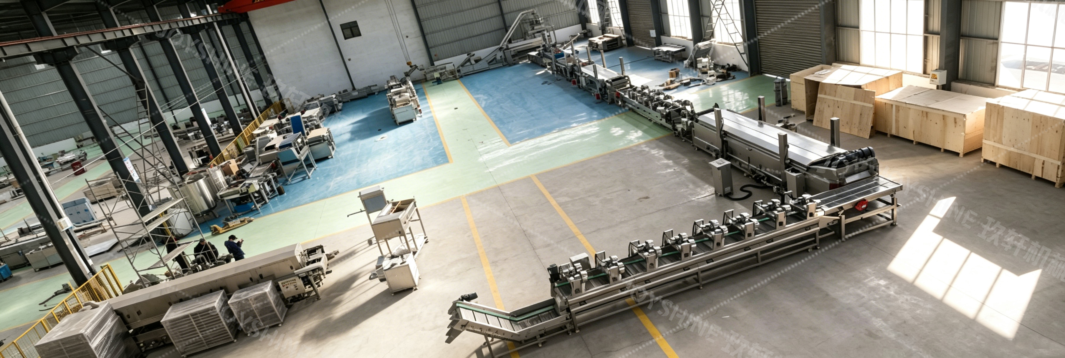 Potato Chips Production Line Factory Shot
